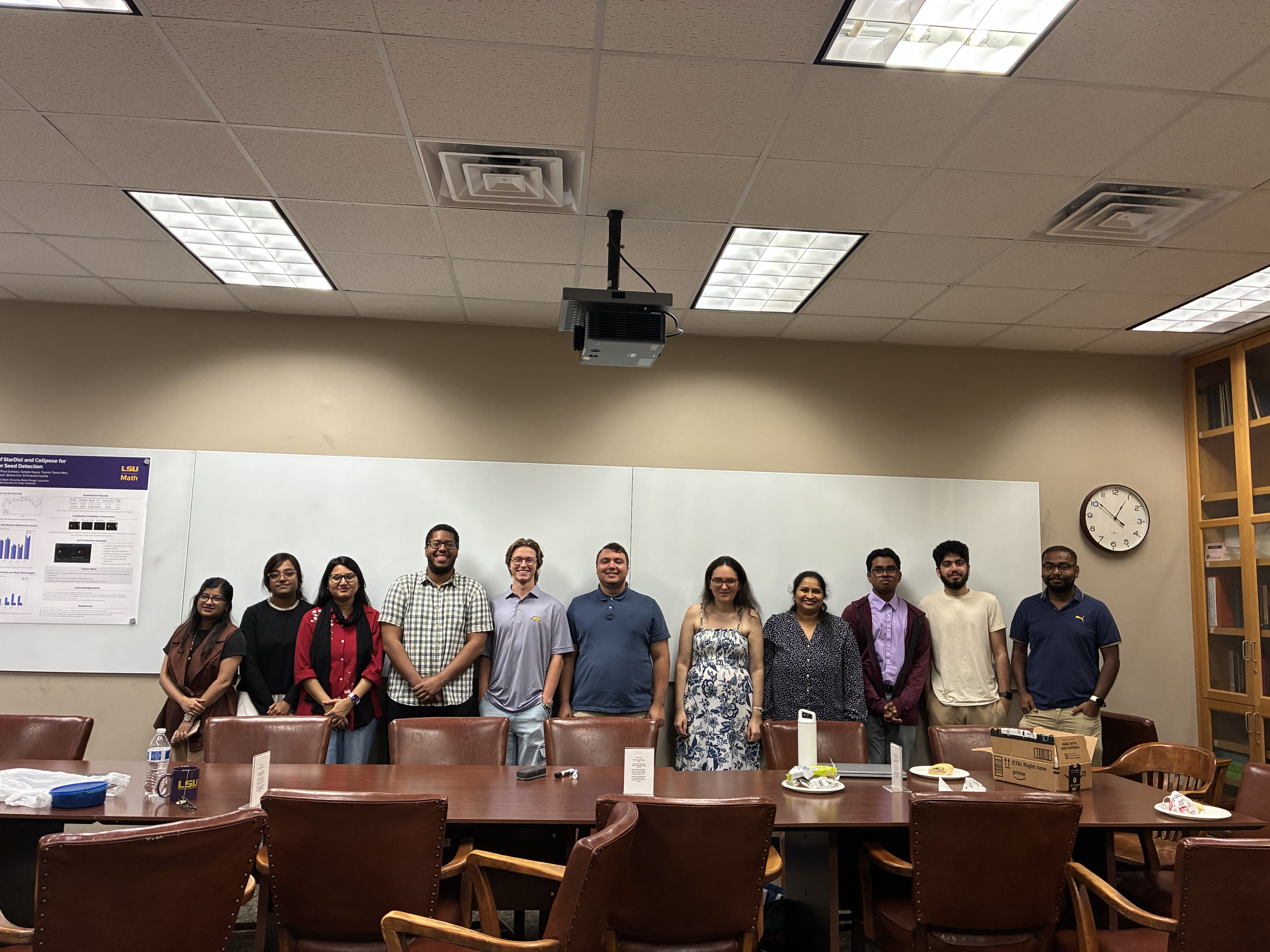 The image shows the members of all the project teams
