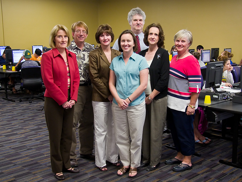 Instructors with Department Chair and Associate Chair in Math Lab