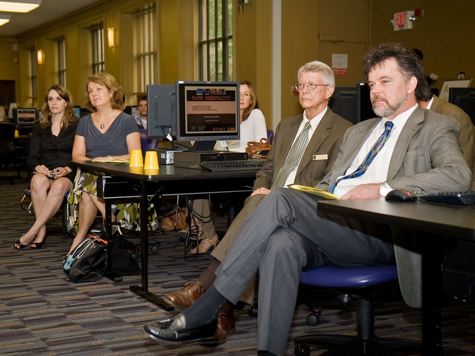 Audience, including Vice Chancellor Frank Cartledge and Dean Kevin Carman