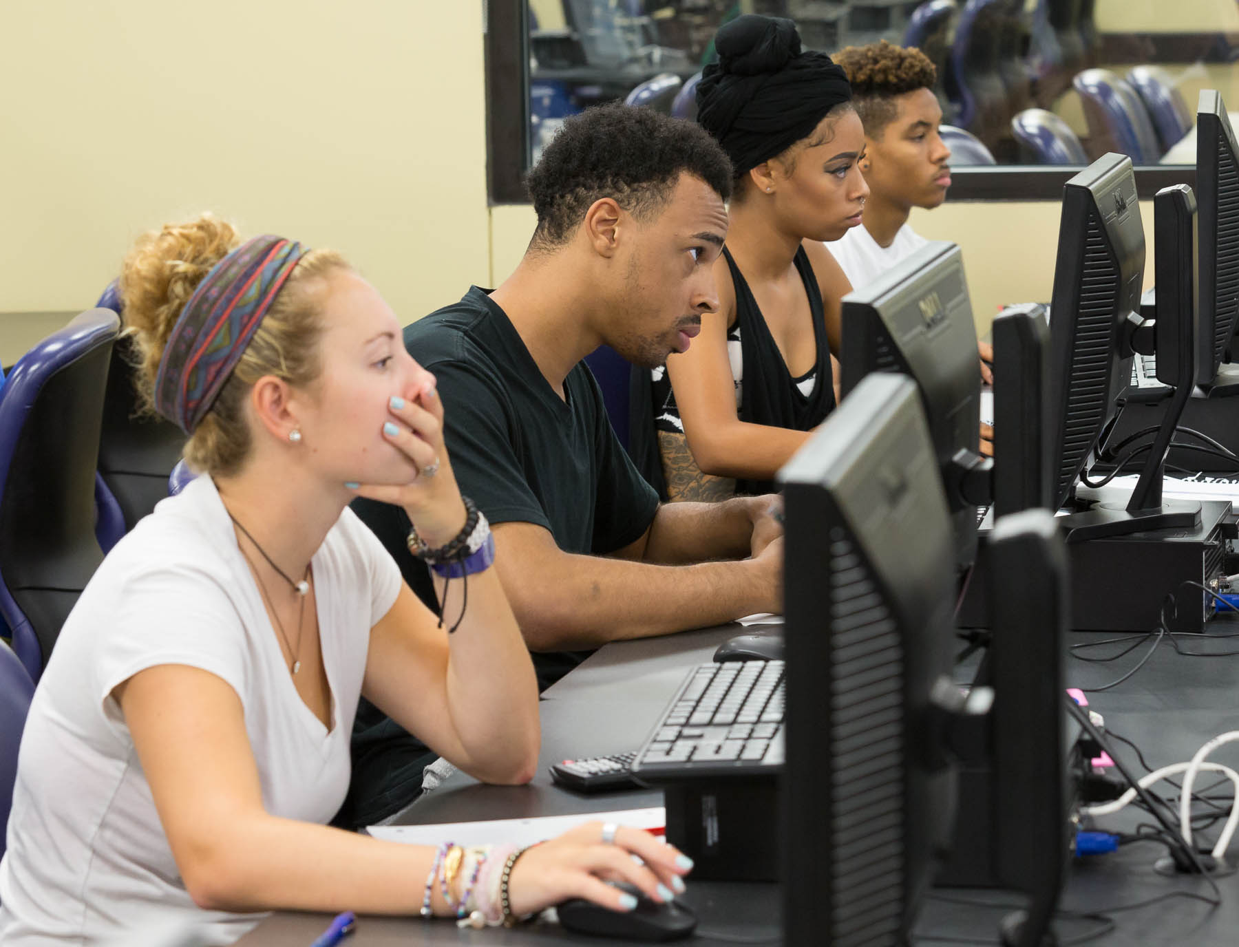 LSU Math Lab Four Students