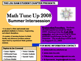 Math Tune-up 2008