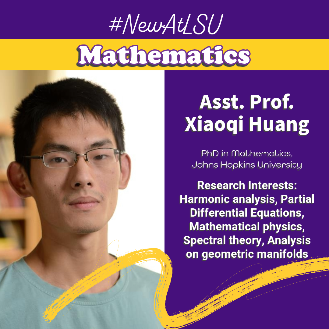 New Faculty: Xiaoqi Huang