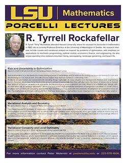 R. Tyrrell Rockafellar Porcelli Lecture Series
