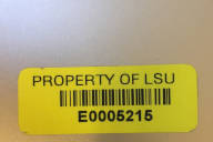 LSU yellow barcode