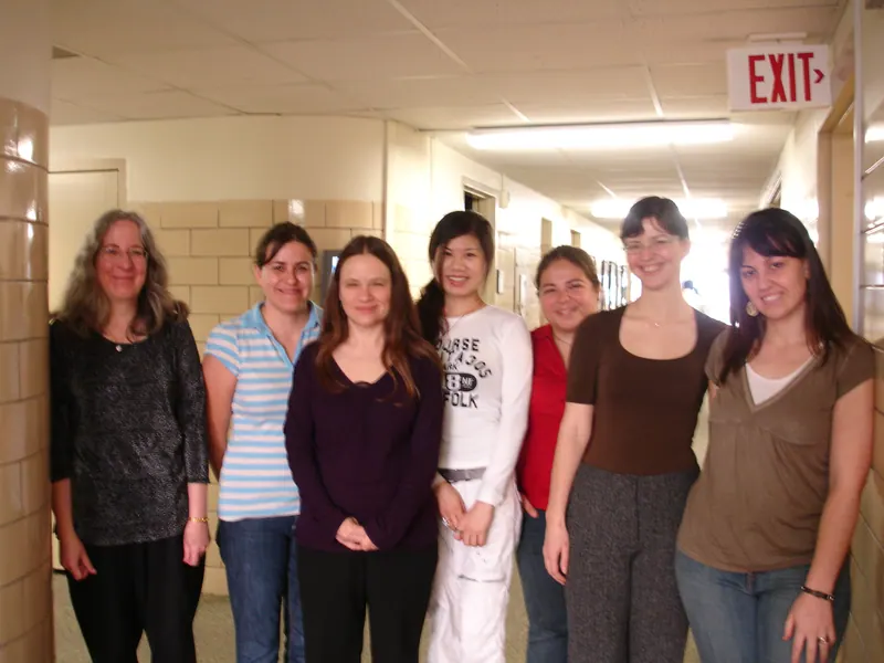 A group photo with Dr. Petzold.