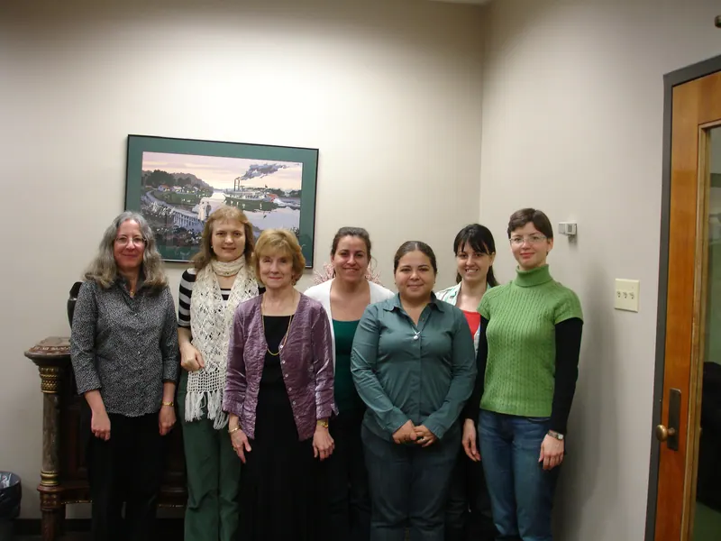 A group photo with Dr. Wright.