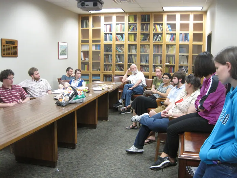 A wide shot of the participants.