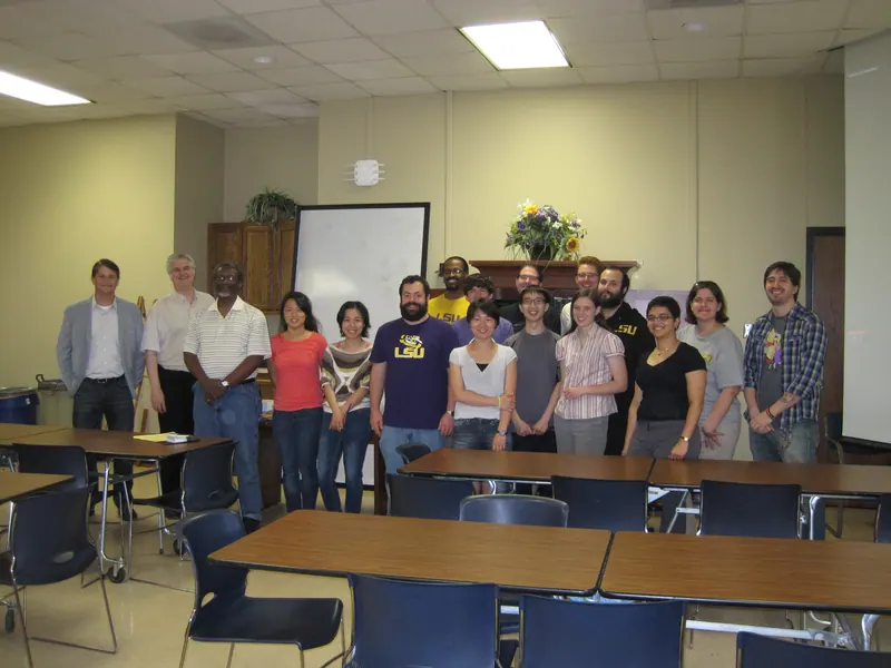 A group shot of the people working the event.