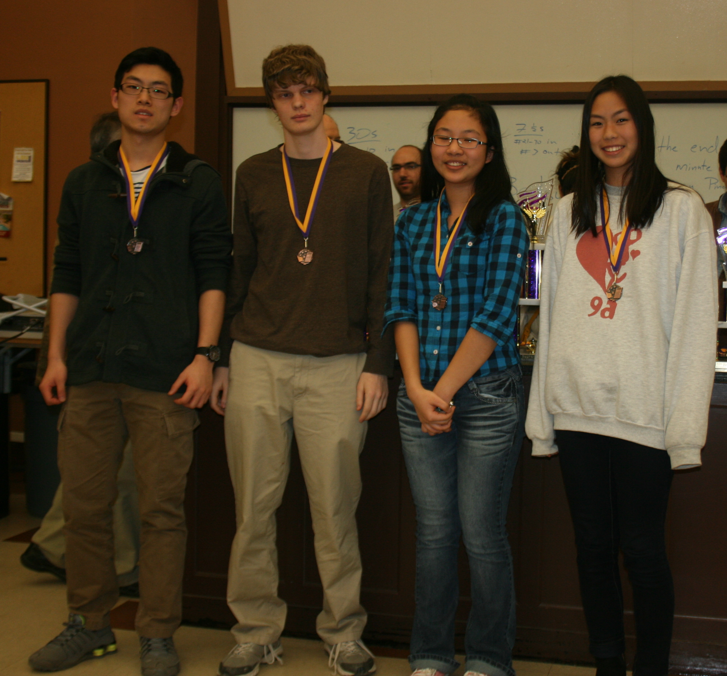 The Bronze Medal Team: Metairie Park Country Day School, Christian Life Academy, Manderville High School, McKinley High School