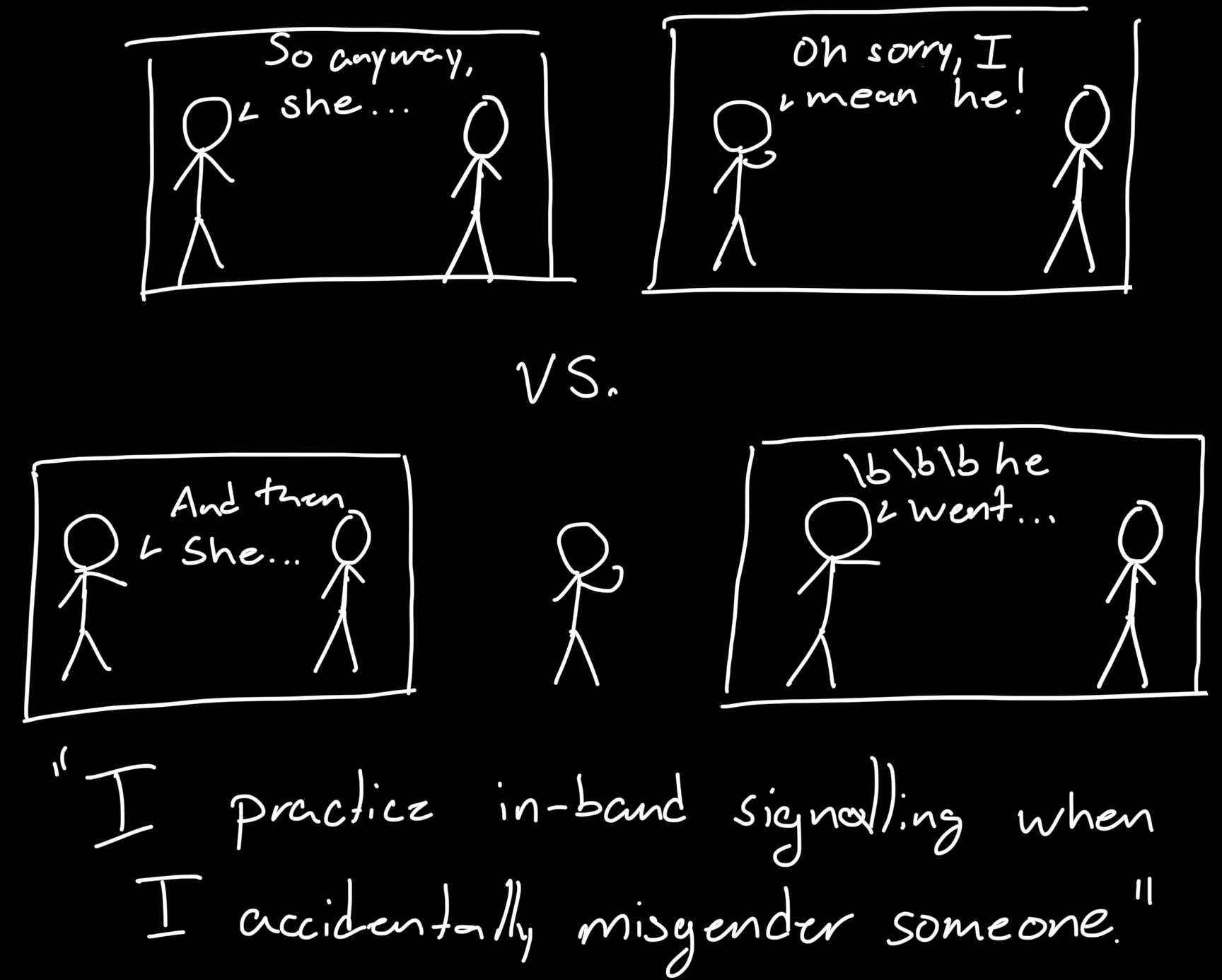 Correcting my friends gender in-band since 2004!