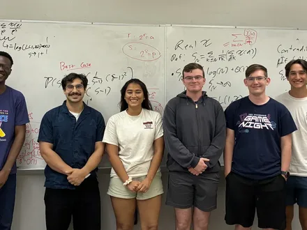 Group photo of six students